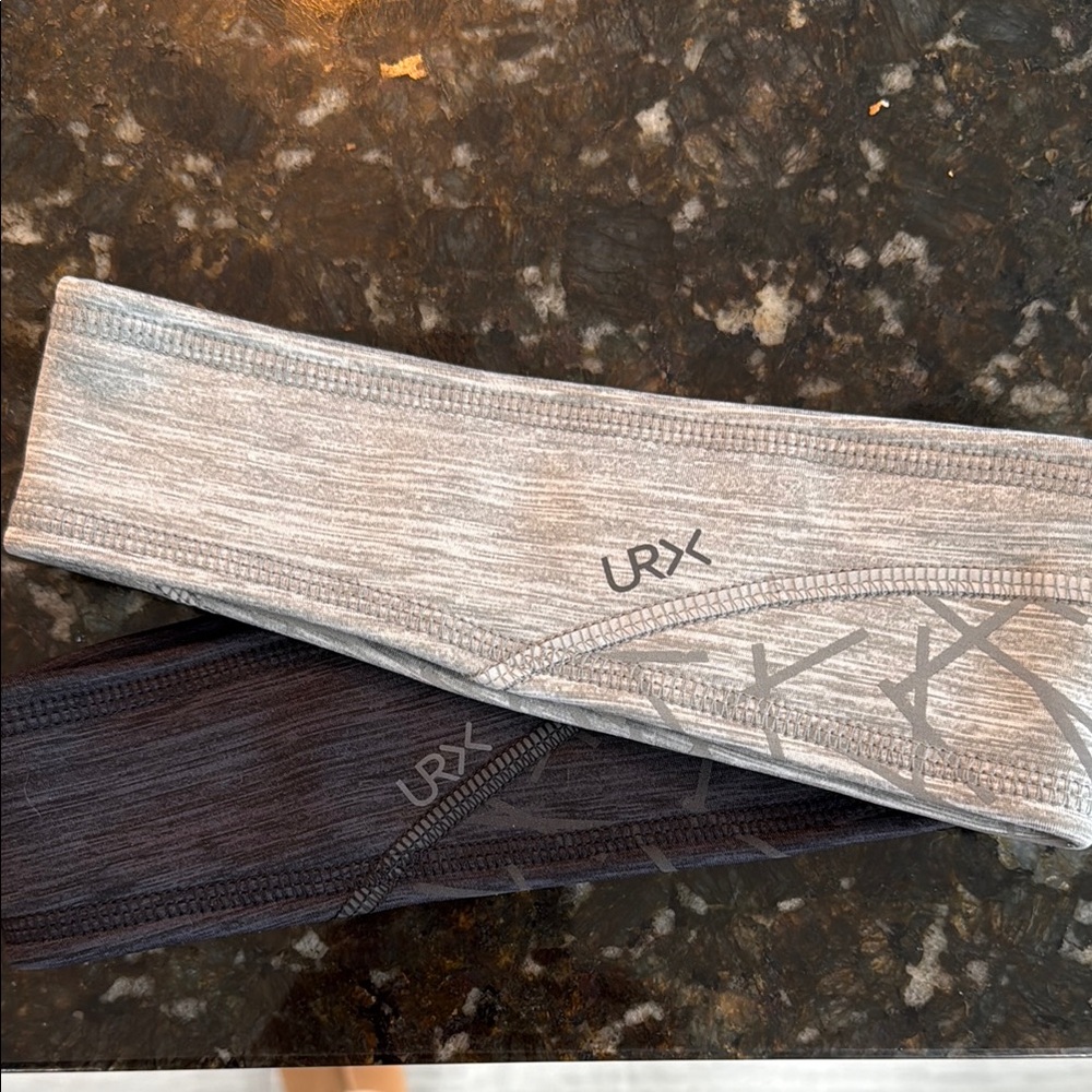 Two URX cozy lined headbands, EUC!!!